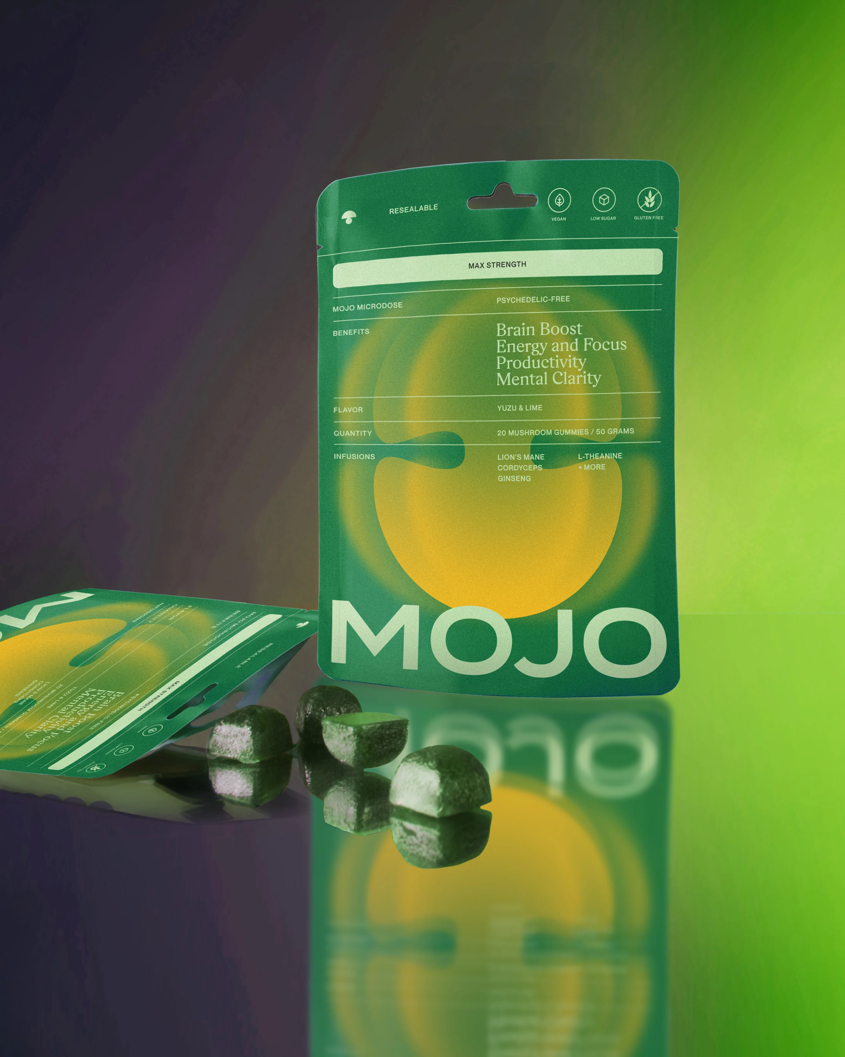 Max Strength Brain Boost Gummies - Yuzu & Lime - Image 6